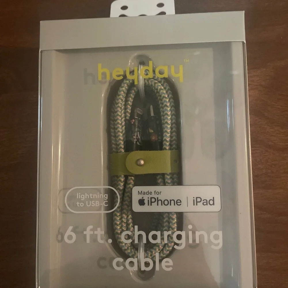 Heyday Charging Cable USB-C To Lightning 6ft Cable for iPhone & iPad New Sealed